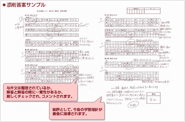 LECの添削答案サンプル